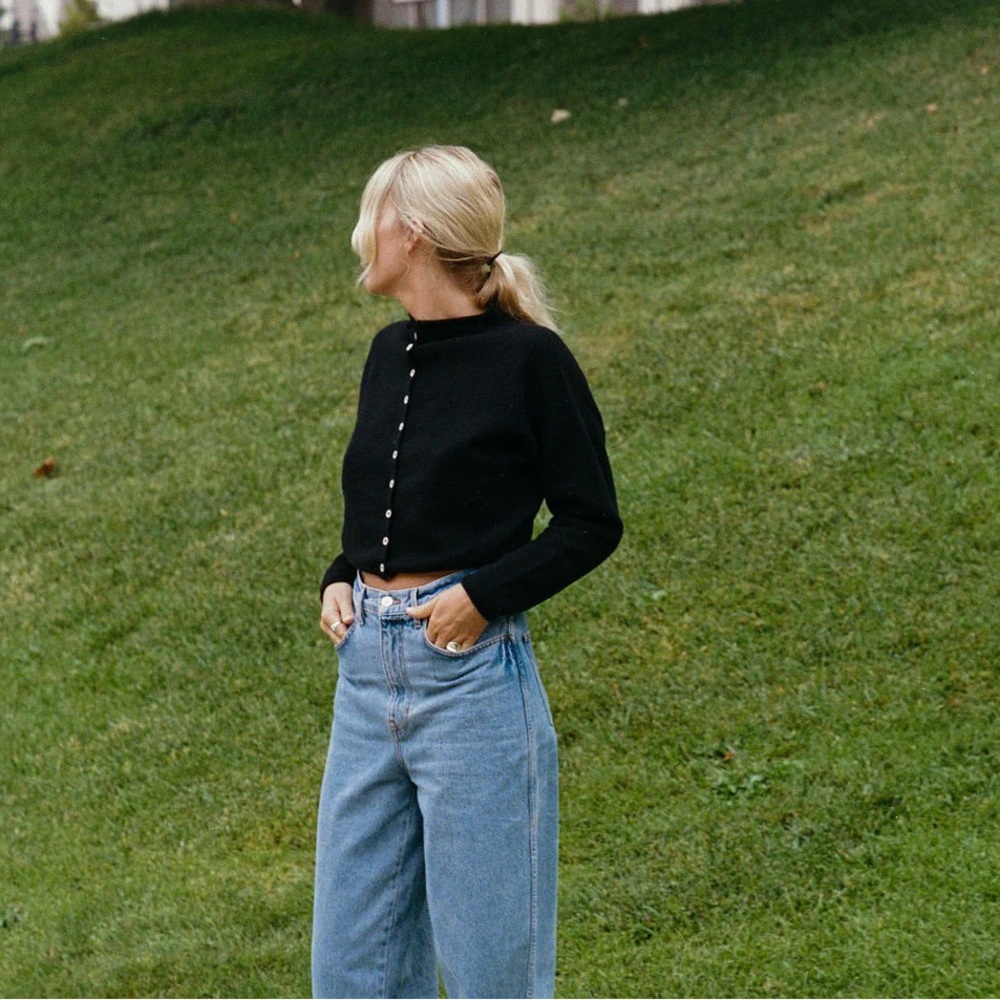 James street co peri shrunken cardigan